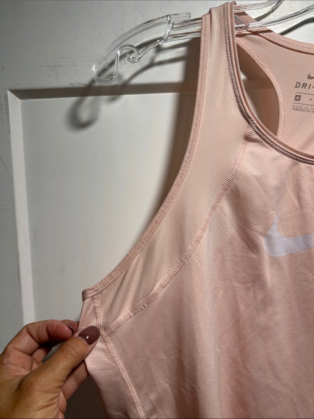 Nike Light Pink Dri-FIT Racerback Performance Tank - Picture 6 of 6